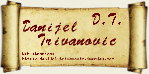 Danijel Trivanović vizit kartica